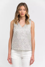 Load image into Gallery viewer, Trussardi Elegant V-Neck Jacquard Top in Beige
