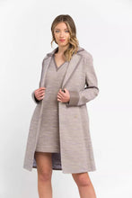 Load image into Gallery viewer, Trussardi Chic Beige Cotton Kimono Coat with Contrasting Accents
