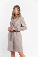 Load image into Gallery viewer, Trussardi Chic Beige Cotton Kimono Coat with Contrasting Accents
