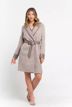 Load image into Gallery viewer, Trussardi Chic Beige Cotton Kimono Coat with Contrasting Accents
