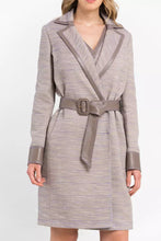 Load image into Gallery viewer, Trussardi Chic Beige Cotton Kimono Coat with Contrasting Accents
