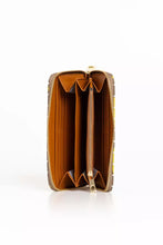 Load image into Gallery viewer, Trussardi Elegant Striped Leather Zip Wallet
