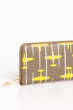 Load image into Gallery viewer, Trussardi Elegant Striped Leather Zip Wallet

