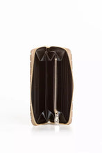 Load image into Gallery viewer, Trussardi Elegant Striped Zip Leather Wallet
