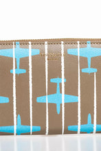 Load image into Gallery viewer, Trussardi Elegant Striped Zip Leather Wallet
