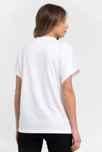 Load image into Gallery viewer, Trussardi Elegant Kimono Model Cotton Tee in White
