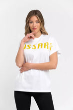 Load image into Gallery viewer, Trussardi Elegant Kimono Model Cotton Tee in White
