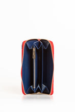 Load image into Gallery viewer, Trussardi Chic Airplane Print Red Leather Wallet
