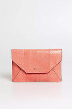 Load image into Gallery viewer, Trussardi Elegant Perforated Leather Envelope Clutch
