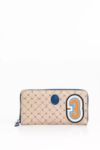 Load image into Gallery viewer, Trussardi Elegant Crepe Leather Zip Wallet in Beige
