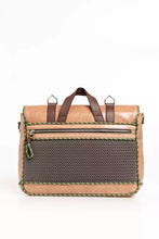 Load image into Gallery viewer, Trussardi Elegant Craquele-Effect Calfskin Briefcase
