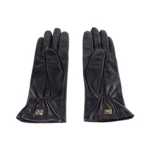Load image into Gallery viewer, Cavalli Class Elegant Black Lambskin Leather Gloves
