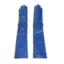 Load image into Gallery viewer, Cavalli Class Elegant Blue Leather Gloves
