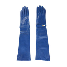Load image into Gallery viewer, Cavalli Class Elegant Blue Leather Gloves
