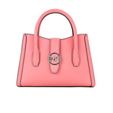 Load image into Gallery viewer, Michael Kors Gabby Small Tea Rose Faux Leather Top Zip Satchel Crossbody Bag
