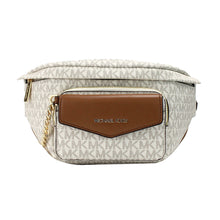 Load image into Gallery viewer, Michael Kors Maisie Large Vanilla PVC 2-n-1 Waistpack Card Case Fanny Pack Bag
