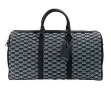 Load image into Gallery viewer, Michael Kors Cooper Black Signature Jacquard Canvas Duffle Travel Luggage Bag
