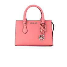 Load image into Gallery viewer, Michael Kors Sheila Small Tea Rose Vegan Leather Center Zip Satchel Purse Bag
