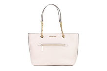 Load image into Gallery viewer, Michael Kors Jet Set Medium Powder Blush Leather Front Zip Chain Tote Bag Purse
