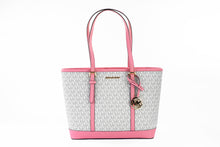 Load image into Gallery viewer, Michael Kors Jet Set Travel Small Primrose Multi PVC Shoulder Tote Handbag Purse
