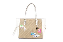 Load image into Gallery viewer, Michael Kors Gilly Large Travel Miami Print Signature PVC Tote Handbag Purse
