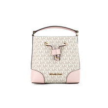 Load image into Gallery viewer, Michael Kors Mercer Small Powder Blush Multi PVC Bucket Crossbody Handbag Purse
