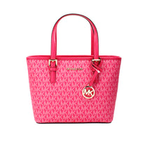 Load image into Gallery viewer, Michael Kors Jet Set PVC Leather XS Carryall Top Zip Tote Bag Purse
