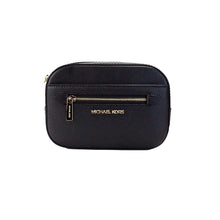 Load image into Gallery viewer, Michael Kors Jet Set Small Black Pebbled Leather East West Zip Belt Bag
