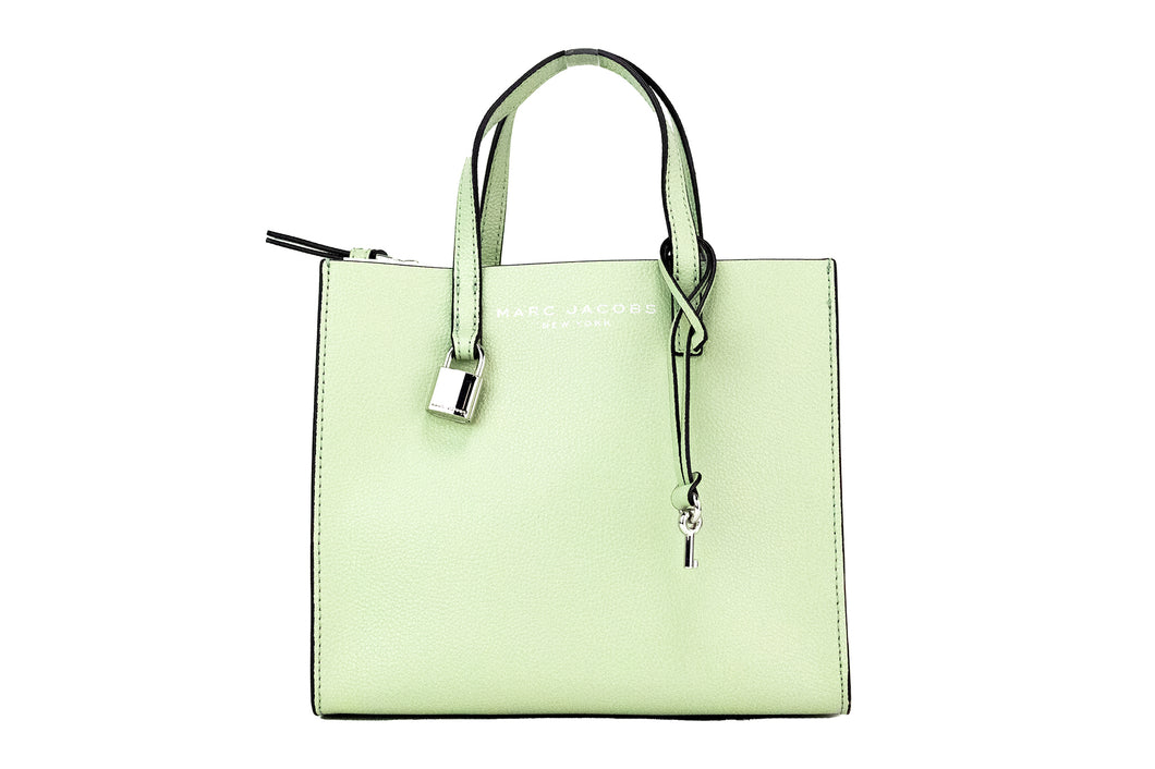 Marc Jacobs Jacobs Mini Grind Mint Green Pebbled Leather Crossbody Tote Handbag Purse